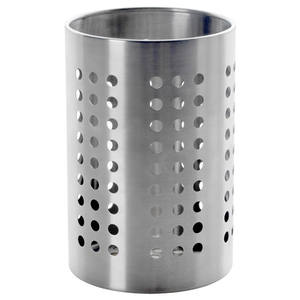 Galvanized Kitchen Utensil Holder Silver Stainless Steel Kitchen Utensil Holder - Product Image 1