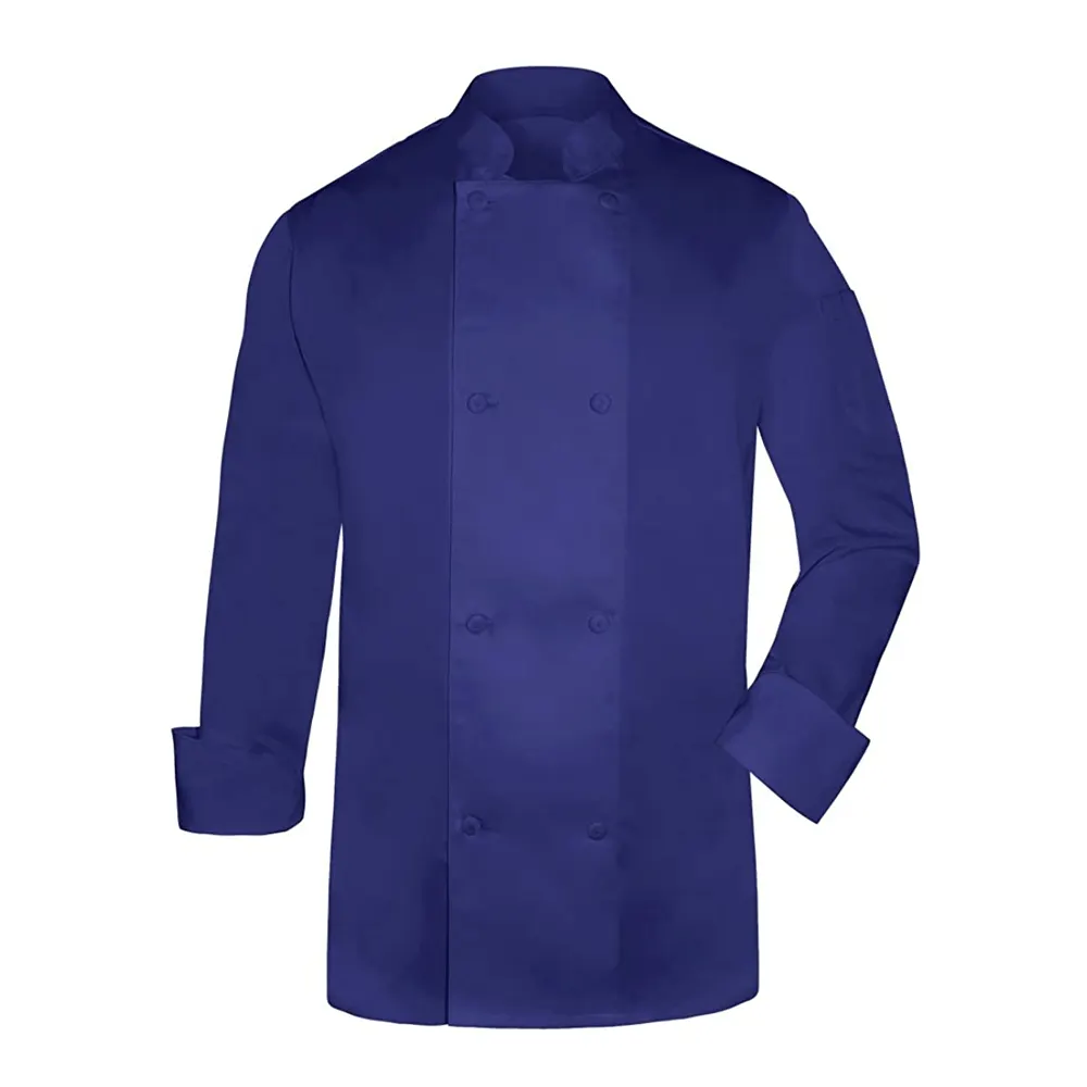 High Quality Customized Unisex Chef Coat 100% Cotton Executive Chef Coat with Private Logo