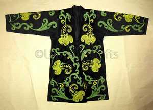 Abrigo Kimono bohemio para mujer, Chaqueta de algodón Natural decorada con seda bordada a mano, calidad de lujo, para invierno - Product Image 3