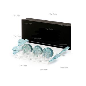 Ensemble de plateau de service en acrylique de conception classique avec ensemble de dessous de verre pour la maison hôtel et Restaurant décor de Table thé plateau à café - Product Image 1