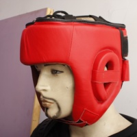Couvre-chef de boxe professionnel en cuir PU, Design personnalisé, pour entraînement, win, protection de tête MMA, OEM, nouveau