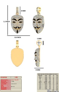 Personnalisable 925 Sterling Silver White Gold Iced Jesus Pendant VVS Diamond Face Mask Stylish Brass Jewelry for Men Hip Hop - Product Image 3