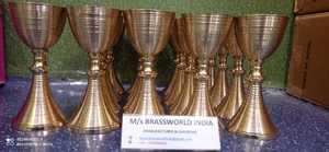 Hecho a mano de latón cáliz Iglesia suministros Brassworld India - Product Image 2