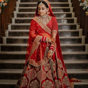 Vestido de novia con cuentas de cristal, nuevo, bonito vestido de novia con lehenga, elegante, embellecedor, trabajo de piedra para boda = 2021 - Product Image 1