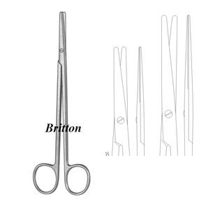 Tijera de disección recta de 18 cm de calidad Metzenbaum-Nelson Base de instrumentos quirúrgicos - Product Image 1