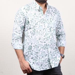 Floral Printed Mens Shirt in Pure Cotton