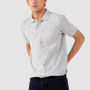 Camiseta Polo de Marca de Alta Gama, Manga Larga, Estampada, para Hombre, Primavera, 100% Algodón, Suave al Tacto, Cómoda, Informal - Product Image 1