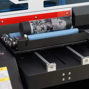 Hot selling digital 6 color flatbed uv printing machine emboss wedding card DIY design phone case wood golf pen UV printer