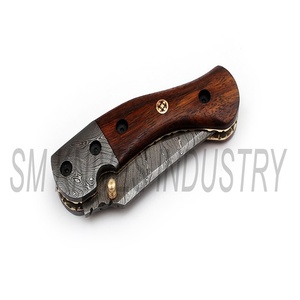 Couteau de poche pliant damas fait main sur mesure par l'industrie des couteaux Sm (smk1267) - Product Image 6