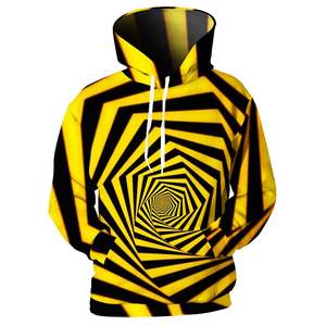 Sudadera con Capucha para Mujer Pinco Sports, 100% Algodón, Estampado 3D con Efecto de Ilusión, Temporada de Primavera, 800g, Manga Larga - Product Image 1