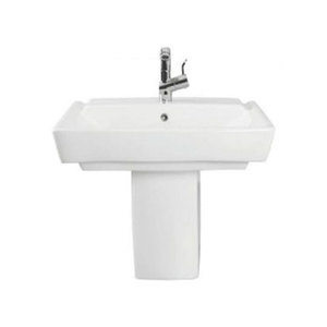 2021ใหม่มือล้างครึ่งฐานอ่างล้างหน้าเซรามิกอ่างล้างหน้าครึ่งฐานสุขาภิบาลสวมใส่ - Product Image 1