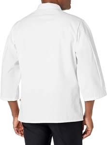 Abrigo de manga corta Unisex, abrigo de Chef clásico - Product Image 6