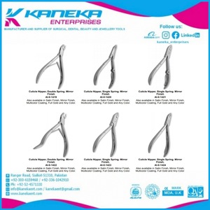 Pince à ongles en acier inoxydable avec logo personnalisé professionnel 16 mâchoires en argent Double ressort 4mm mâchoires revêtement en titane cuticule soins personnels - Product Image 6