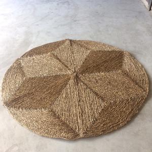 Alfombra redonda de Yute Natural para sala de estar, tapete redondo trenzado a mano para algas marinas, respetuoso con el medio ambiente, 0084947900124 - Product Image 3