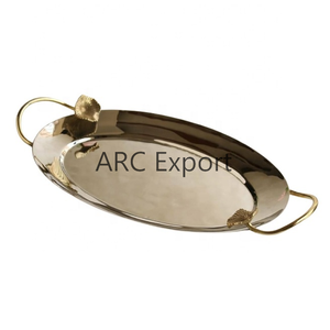 Juego de 2 encantadoras y elegantes Bandejas para servir para bodas y artículos de Hotel, bandeja para servir comida, decoración de mesa, Bandejas para servir postres - Product Image 2