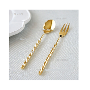 ชุดช้อนส้อมสแตนเลสสีดำและสีเงินพร้อมชุดช้อนส้อมและตะเกียบที่มีคุณภาพสูงสุด - Product Image 2