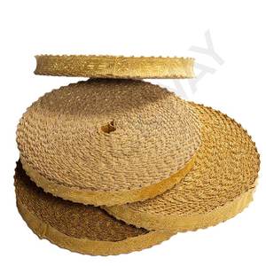 Encajes de ropa de Iglesia, pasamontañas dorado, adornos, adorno de ropa, trenza de encaje, galón de ropa de Iglesia - Product Image 1