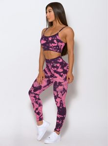 Latest Design Leggings for Women Tie Dye Seamless Legging for Girls Hot and Sexy Leggings for Women <b>Booty</b> Pants on Wholesale - Product Image 3