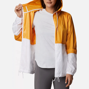 2025 haute qualité personnalisé mince femmes vestes de course imperméable léger fermeture éclair couleur bloc coupe-vent vestes - Product Image 5