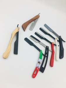 Top Sale Barber <b>Razor</b> <b>Straight</b> <b>Blades</b> Barber Mink Sliding <b>Straight</b> Wood Paper Coating Stainless Steel Barber Sustainable - Product Image 3