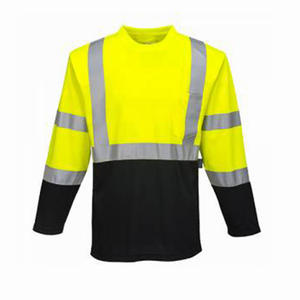 Camisetas DE SEGURIDAD personalizables para trabajadores de la construcción, camisetas impermeables Hi Viz con logotipo impreso - Product Image 3