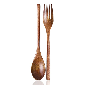 Ensemble de serveur à salade en bois, 17 pièces, fait à la main, naturel de haute qualité, fait par des accessoires pour la maison - Product Image 6