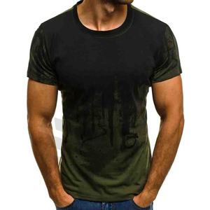 OEM ยิมเสื้อยืดสำหรับผู้ชายลวงตาพิมพ์เสื้อยืด - Product Image 2
