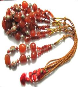 สร้อยคอหินโมราคาร์เนลเลียนสีแดงแกะสลักจากซัพพลายเออร์ข้อเสนอออนไลน์ - Product Image 1