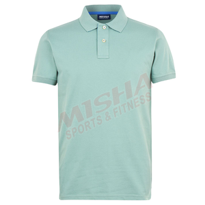 Alta calidad Color sólido logotipo bordado Polo de la camiseta para los hombres - Product Image 1