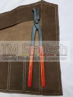 Kit d'outils de fermeur professionnel réutilisable TM STAR, écologique et durable, pour le soin des sabots de chevaux et de bétail, outils en acier inoxydable, cuir