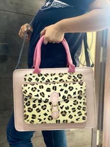 Sac à main en cuir brossé pour femmes, multicolore, à épaule, avec imprimé d'animaux, nouvelle collection - Product Image 2