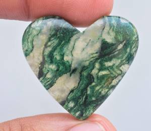 100% ธรรมชาติชีวภาพ Aventurine หัวใจพลอยรูปหัวใจพลอยหลวม - Product Image 4