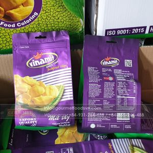 Vinamit dulce duro vacío frito Jackfruit Chips 100g bolsa Vietnam - Product Image 3