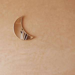Espejo de luna de latón, cristal de Luna - Product Image 1