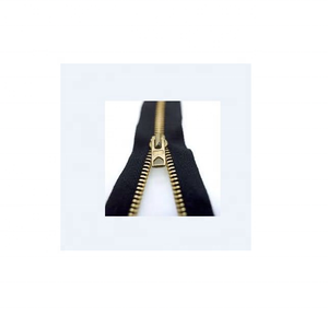 Haute qualité à extrémité ouverte en métal fermeture éclair longue chaîne en gros pour chaussures vêtements sacs oreillers Textiles de maison jeans-laiton disponible - Product Image 1