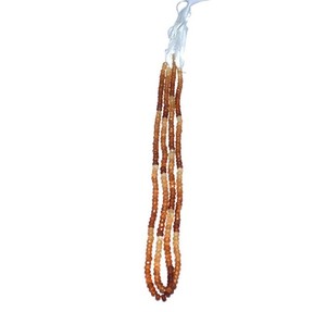 Citrine Faceted Agate Round Beads Line - Product Image 1