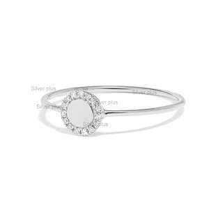 Sólido 14kt Oro Rosa Anillo de diamante genuino Hecho a mano Compromiso fino Joyería DE BODA Directo del fabricante Proveedor mayorista - Product Image 4