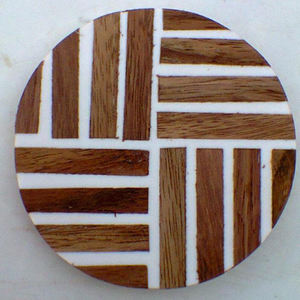 Wholesale Custom Made <b>Wooden</b> & Marble Tea Serving Coasters Latest Design <b>Table</b> Decorative Drink Serving <b>Mats</b> & Pad Accessories - Product Image 4