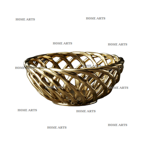 Bol à nourriture en aluminium au design classique, forme ronde, pour la décoration de table, pour la maison, l'hôtel, le restaurant - Product Image 4