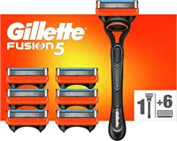 Gillette Fusion5 Lames de Rasoir Hommes, Pack de 24 Lame de Rasoir Recharges avec Précision, 5 Anti-Friction Lames,