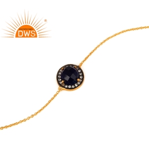 Bracelet en pierres précieuses rubis naturelles, marque de luxe de haute qualité, en or plaqué argent 14k, chaîne à maillons, fabrication de bijoux - Product Image 2