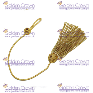 Gorra de graduación doctoral académica Gold Bullion Tam con borla metálica para uso decorativo - Product Image 4