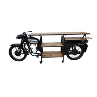 Table de bar moderne en bois massif industriel, multi-usages, pour la maison, le comptoir de bar, les restaurants, le salon, l'hôpital