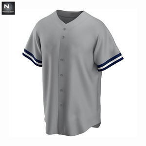 Chemises de Baseball OEM, vierges, à la mode, bon marché, personnalisées, vente en gros, - Product Image 2