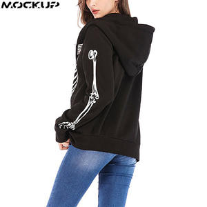 Sudadera con Capucha para Mujer Talla Grande, Estilo Urbano, Holgada, para Hacer Ejercicio, Lisa, de Invierno, con Logotipo Personalizado, Moda 2025 2026 - Product Image 5