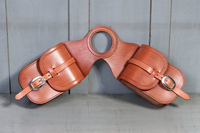 Sacoche de selle personnalisée de qualité supérieure avec logo, en cuir véritable fait main, fournitures équestres, équitation, couleur personnalisée