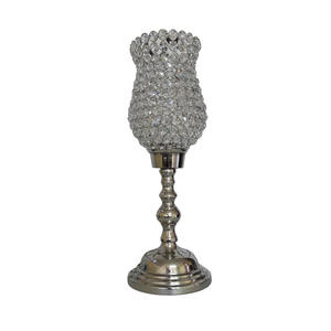 Centro de Mesa de Cristal, Decoración para Interiores y Exteriores, Soporte para Velas de Metal de Alta Calidad para Bodas y Fiestas - Product Image 1