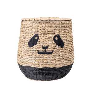 Panier de rangement en jacinthe d'eau naturelle écologique Organisateur de maison pour panier à linge ou décoration de panier pour animaux - Product Image 1