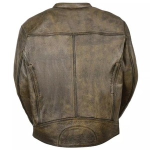New Arrival Wholesale Winter Stand Collar Pu <b>Leather</b> <b>Jacket</b> Custom <b>Men's</b> Fashionable Top <b>Leather</b> <b>Jackets</b> For <b>Men</b> - Product Image 4