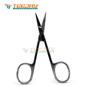 Tijeras para Cejas de Acero Inoxidable de Alta Calidad con Punta Curva y Afilada, Marca Privada, Empaque Personalizado, Logotipo Personalizado - Product Image 3
